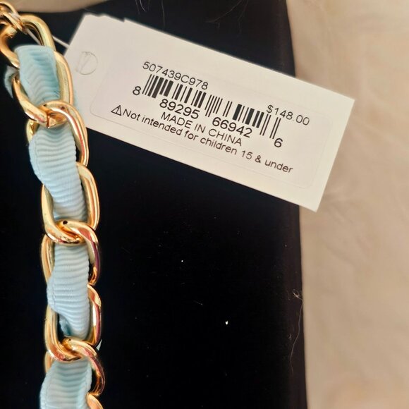 Betsey Johnson Holiday Christmas Statement Necklace Earrings Set Charms & Pearls - Picture 12 of 16